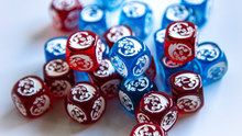 Load image into Gallery viewer, 10 Custom 6D Dragon Dice (Blue)
