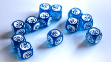 Load image into Gallery viewer, 10 Custom 6D Dragon Dice (Blue)